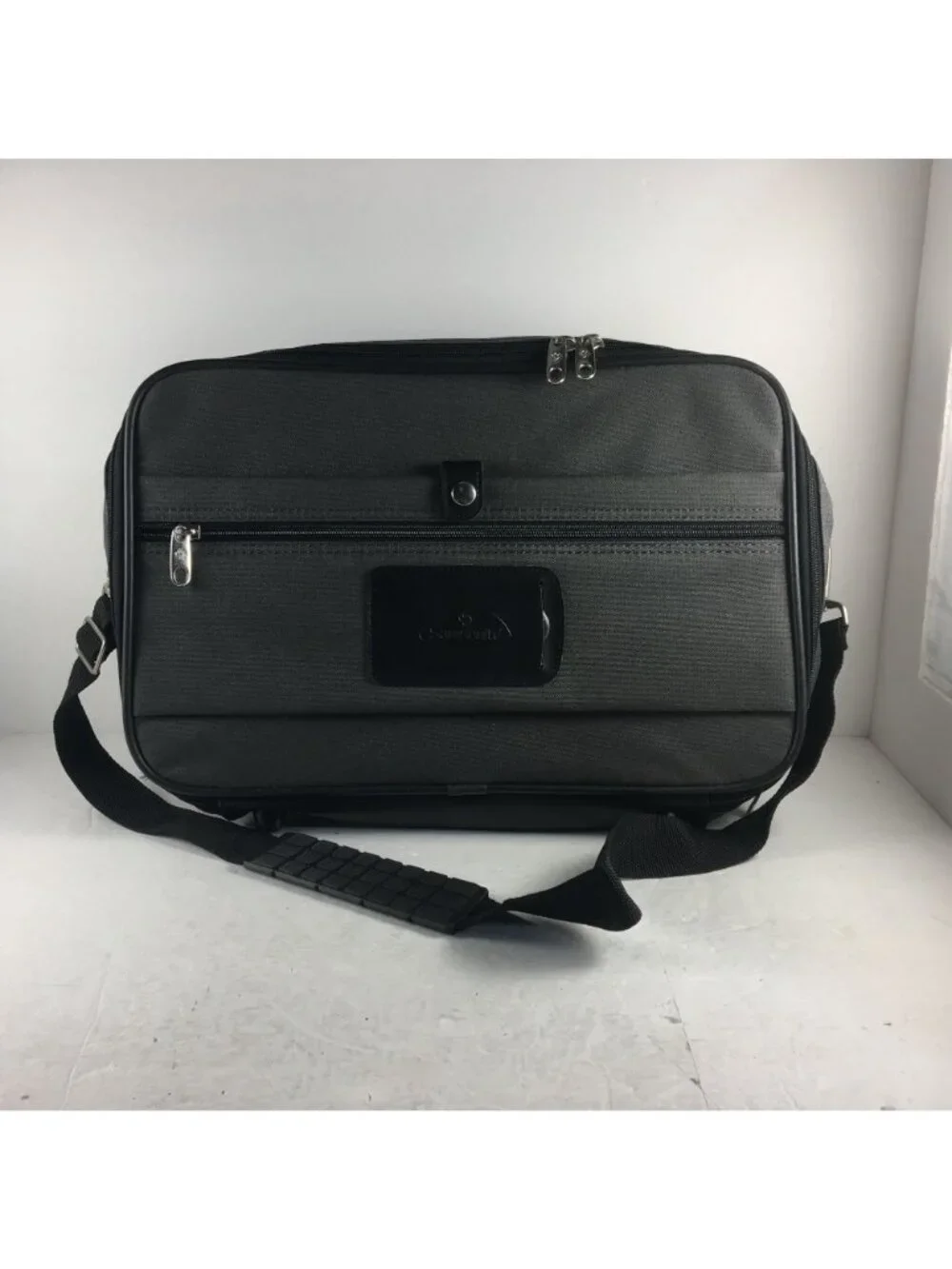 SAMSONITE SHOULDER LAPTOP BAG GRAY BISCAYNE BAY 2 CARRY ON TRAVEL COMPUTER BAG
